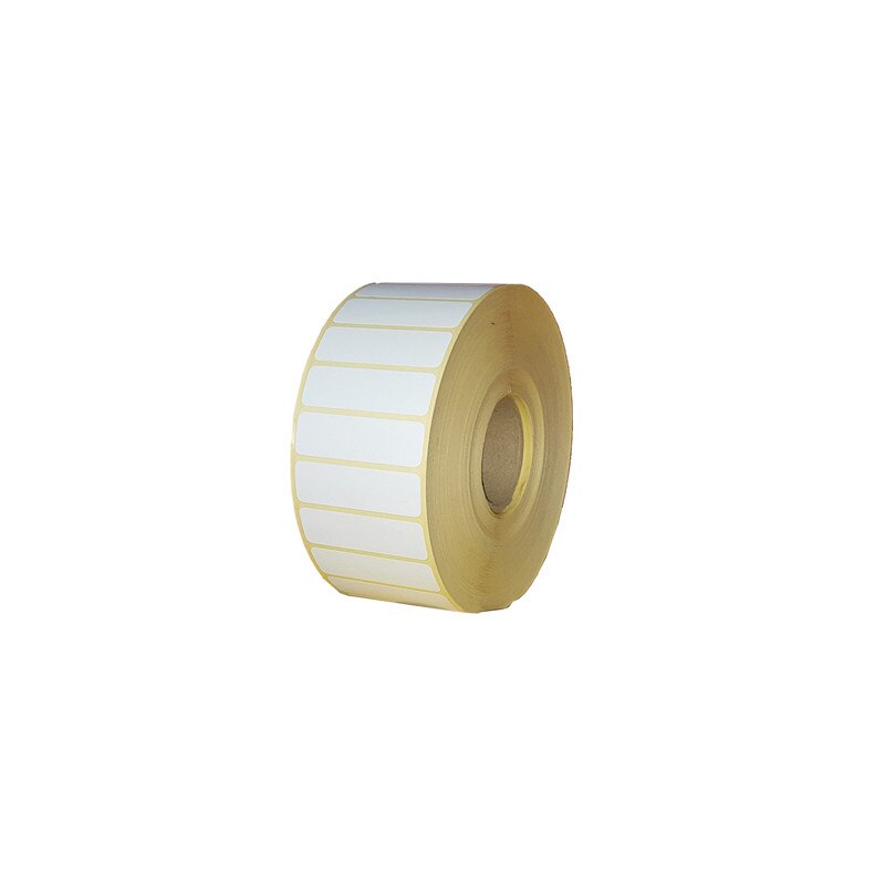 Etichete autoadezive semilucioase 30x15 mm, albe, 10000buc/rola
